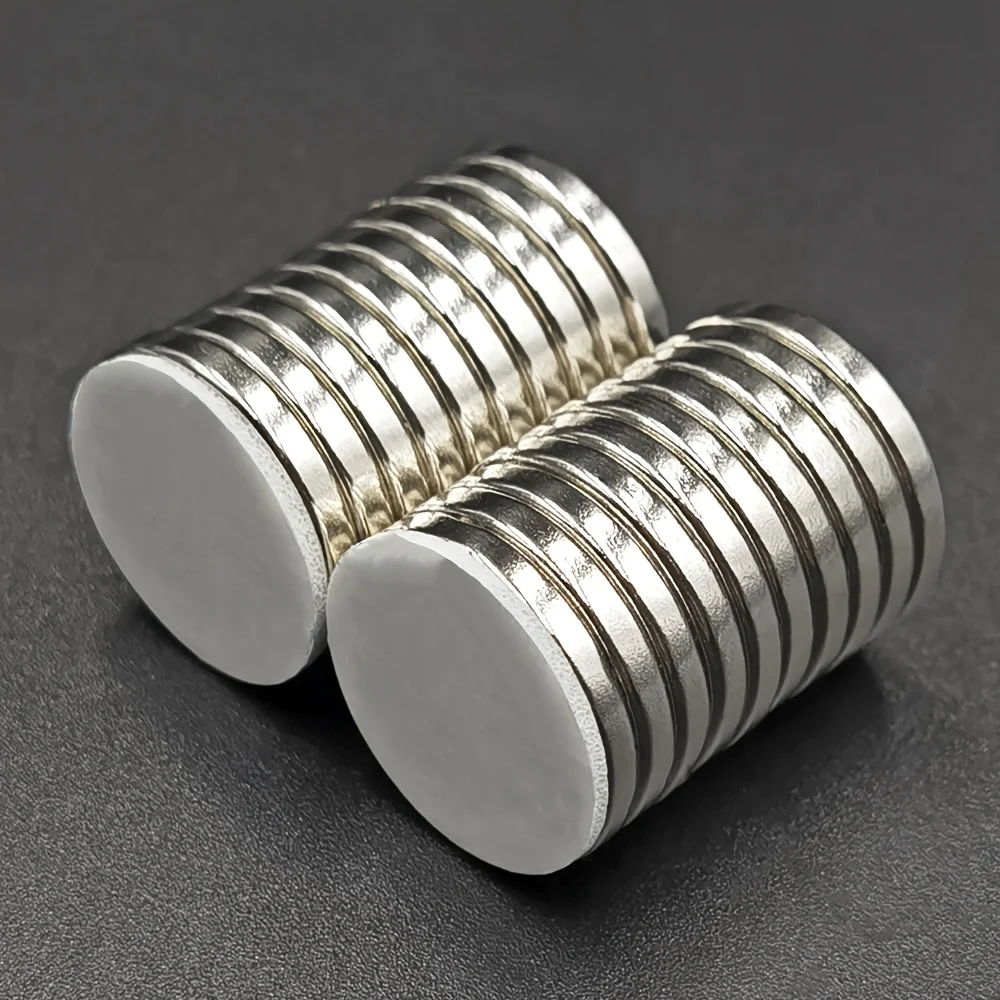 Powerful Magnet Round Neodymium Magnets with Double-Sided Adhesive Magnetic for Office Kitchen Fixation Multi-purpose DIY Craft image 2