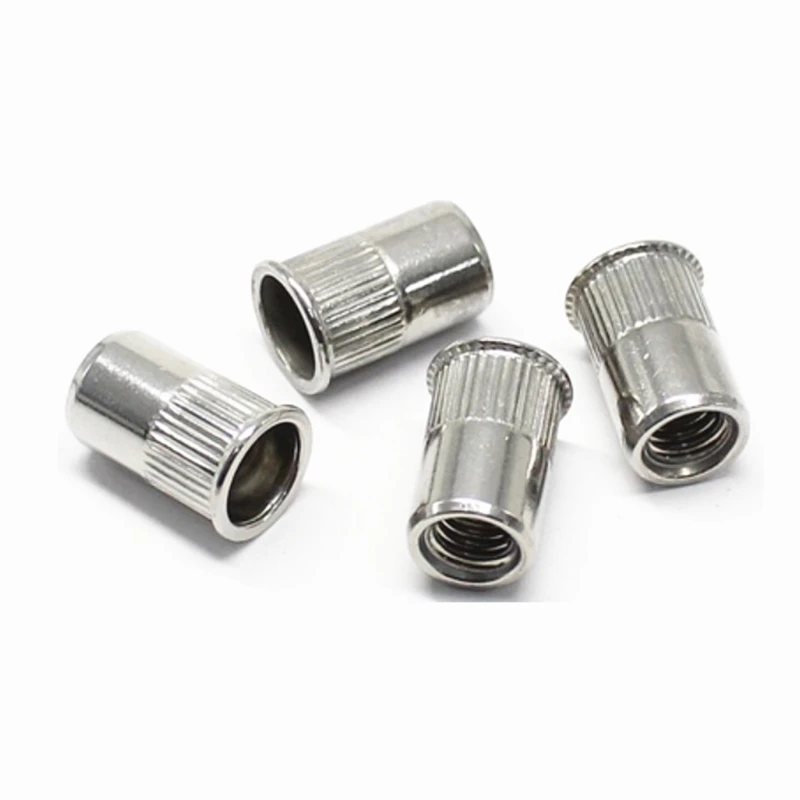 20/5pcs M3 M4 M5 M6 M8 M10 Rivet Nut 304 Stainless Steel Rivnut Small Flat Countersunk Head Riveted Nuts Insert Cap Rivet Nuts