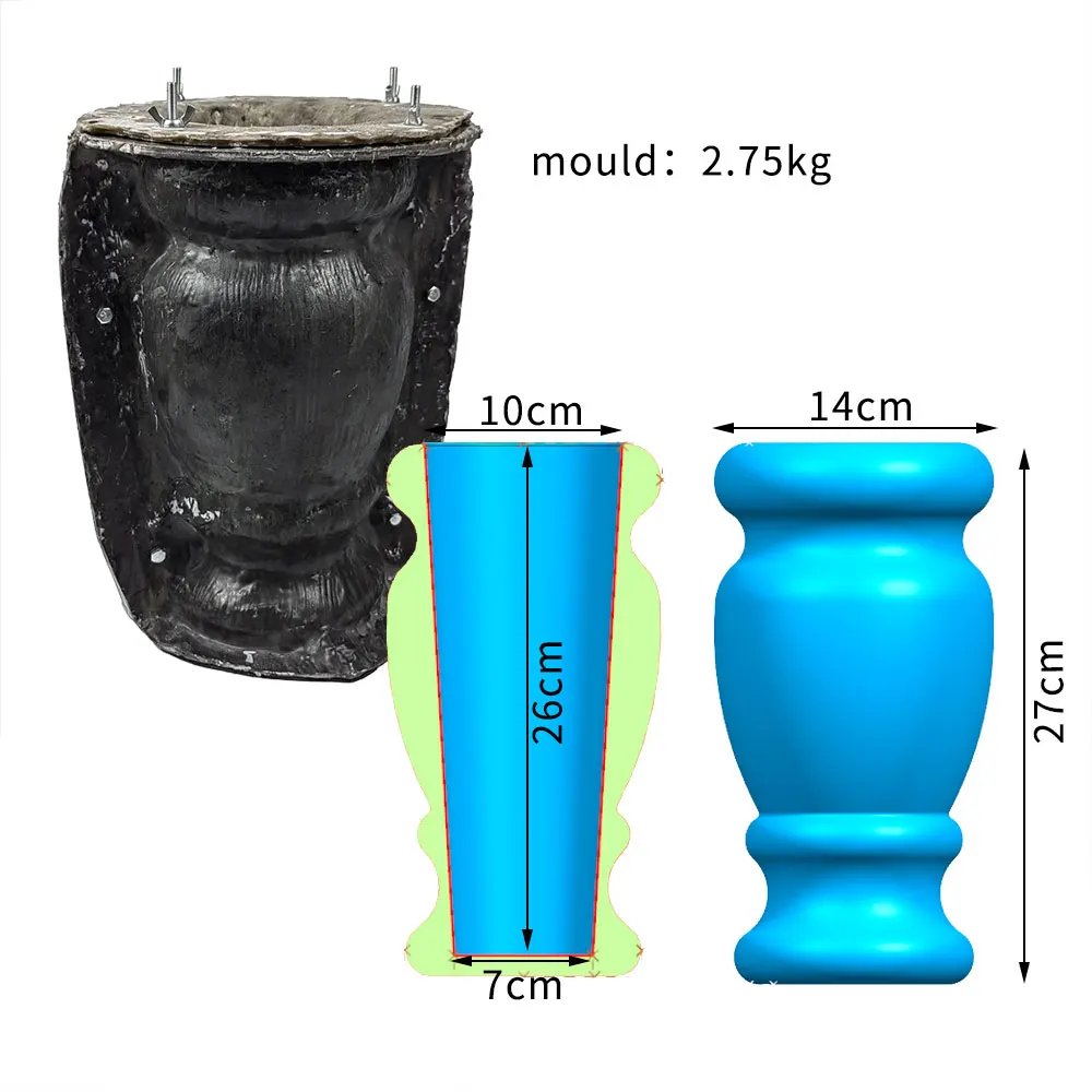 Creative jar mould plant Flowerpot Garden family vase silicone mold