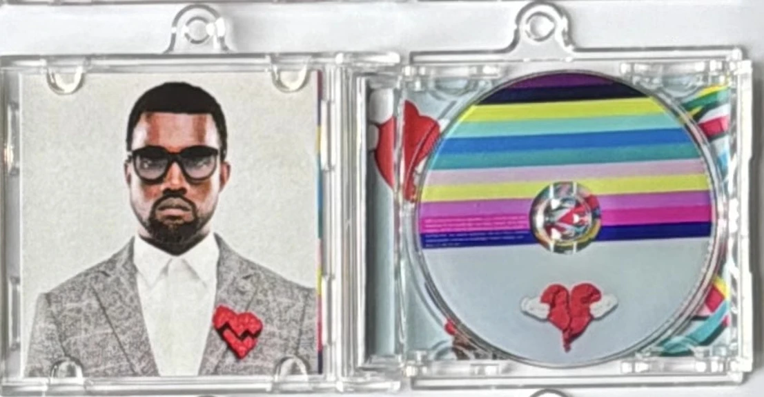 808s&Heartbreak Album MINI Music CD NFC Keychain Kanye West Acrylic Keyring Cosplay Play Songs Necklace Pendant DIY Accessories