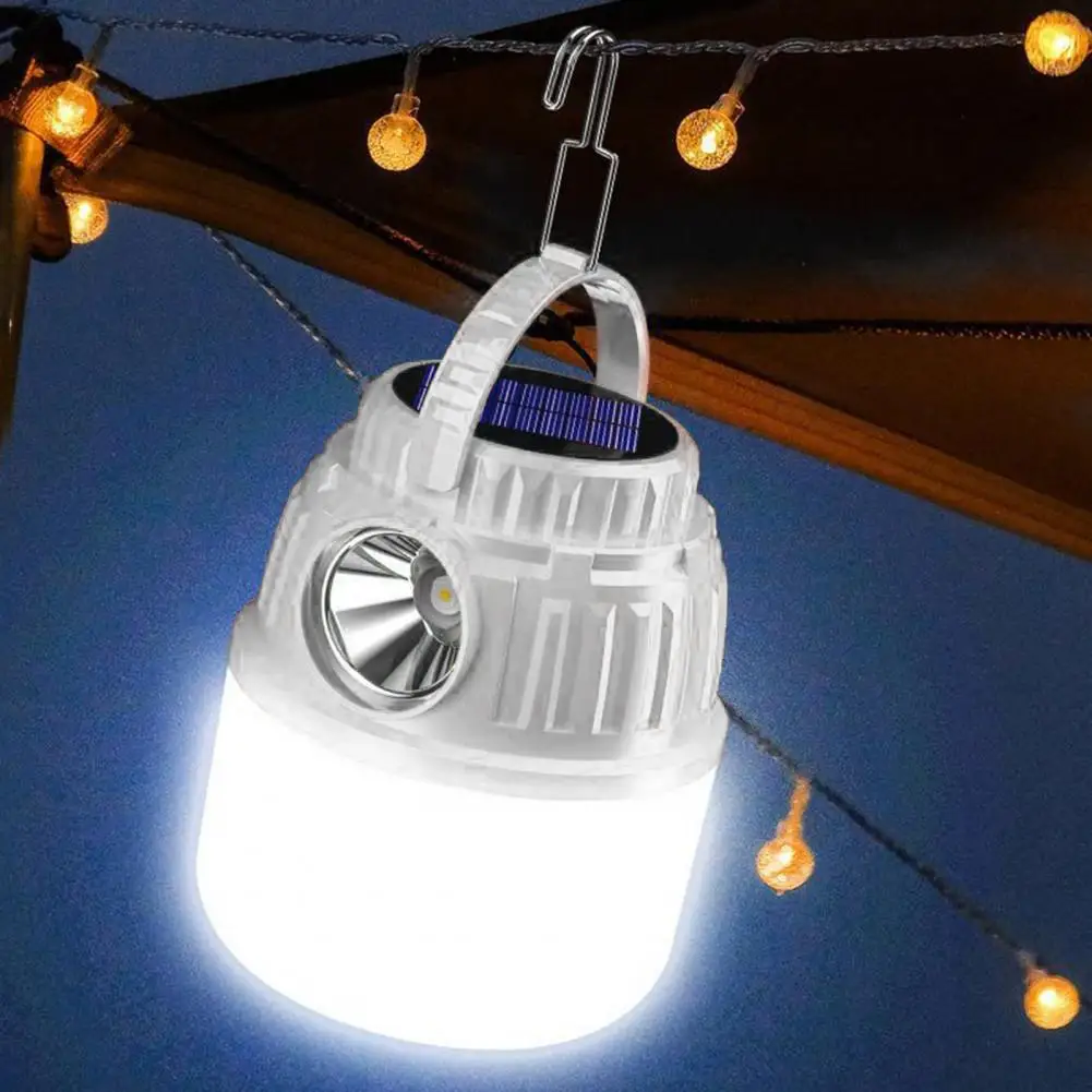 Solar-powered Camping Light Solar-powered Camping Lantern with High Brightness Display 5 or 7 Modes Rechargeable Flashlight