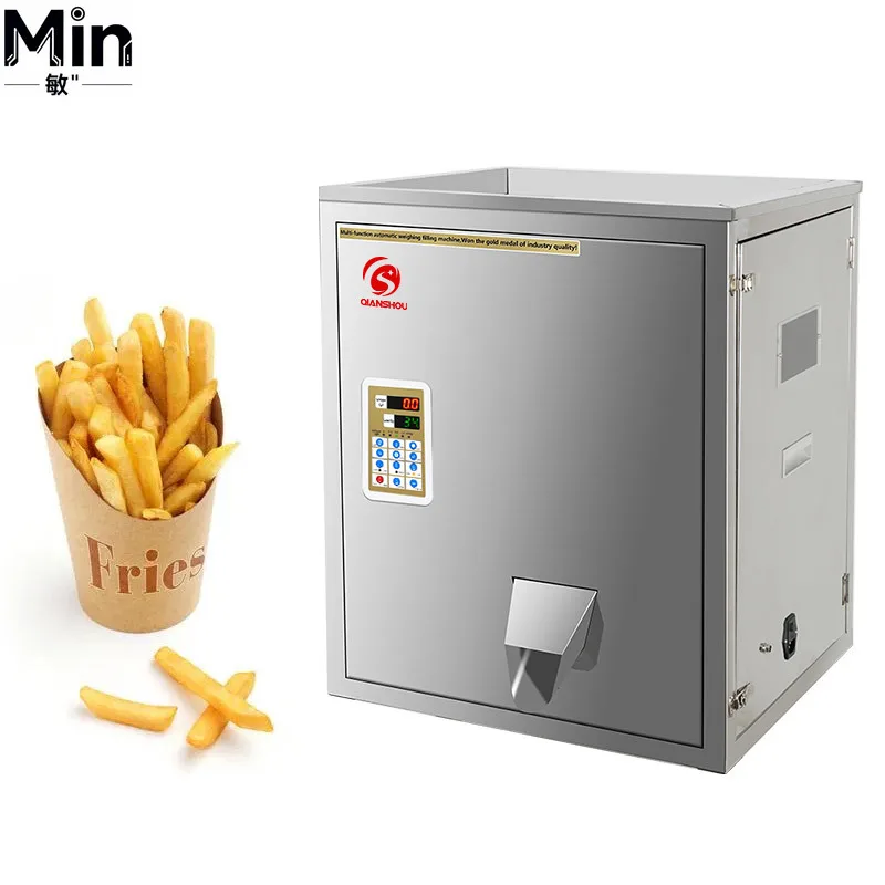 

Semi Automatic French Fries Packaging Machine Counting Type Sachet Granule Filling Vending Equipment