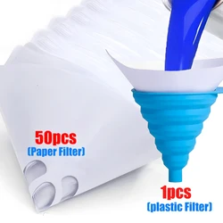Car Paint Spray Mesh Paper Filter Purifying Straining Funnel Disposable Nylon Filter Conical 190 Car Micron Funnel Accessories