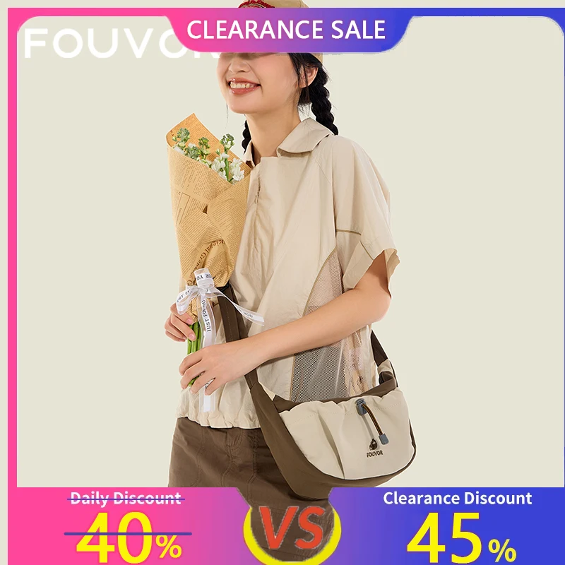 

Fouvor Women's Crossbody Bags Small Nylon Sports Shoulder Bag Fashion Vintage Canvas Messenger Bag For Teenage Students 3047-12