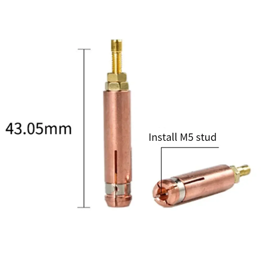 Imagem -06 - Mandril de Pinça m5 m6 m8 para Descarga de Capacitor cd Parafuso Prisioneiro Pistola de Soldagem Tocha Parafuso Prisioneiro Máquina de Solda Acessórios de Substituição