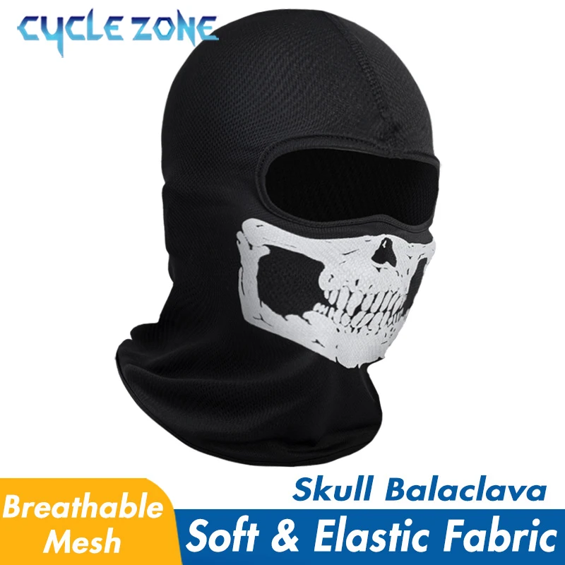 

Balaclava Full Face Mask Skull Riding Mask Breathable Motorcycle Helmet Liner Cycling Head Neck Cover Outdoor Skateboard Hiking