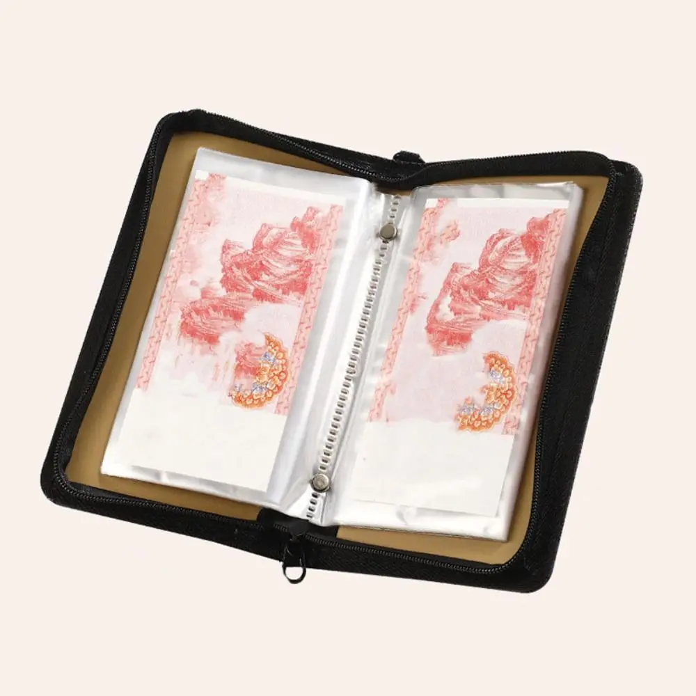 محفظة توفير المال من جلد البولي يوريثان، كتيب التوفير، مجلد الميزانية مع قفل مغلفات نقدية، مخطط الميزانية #4