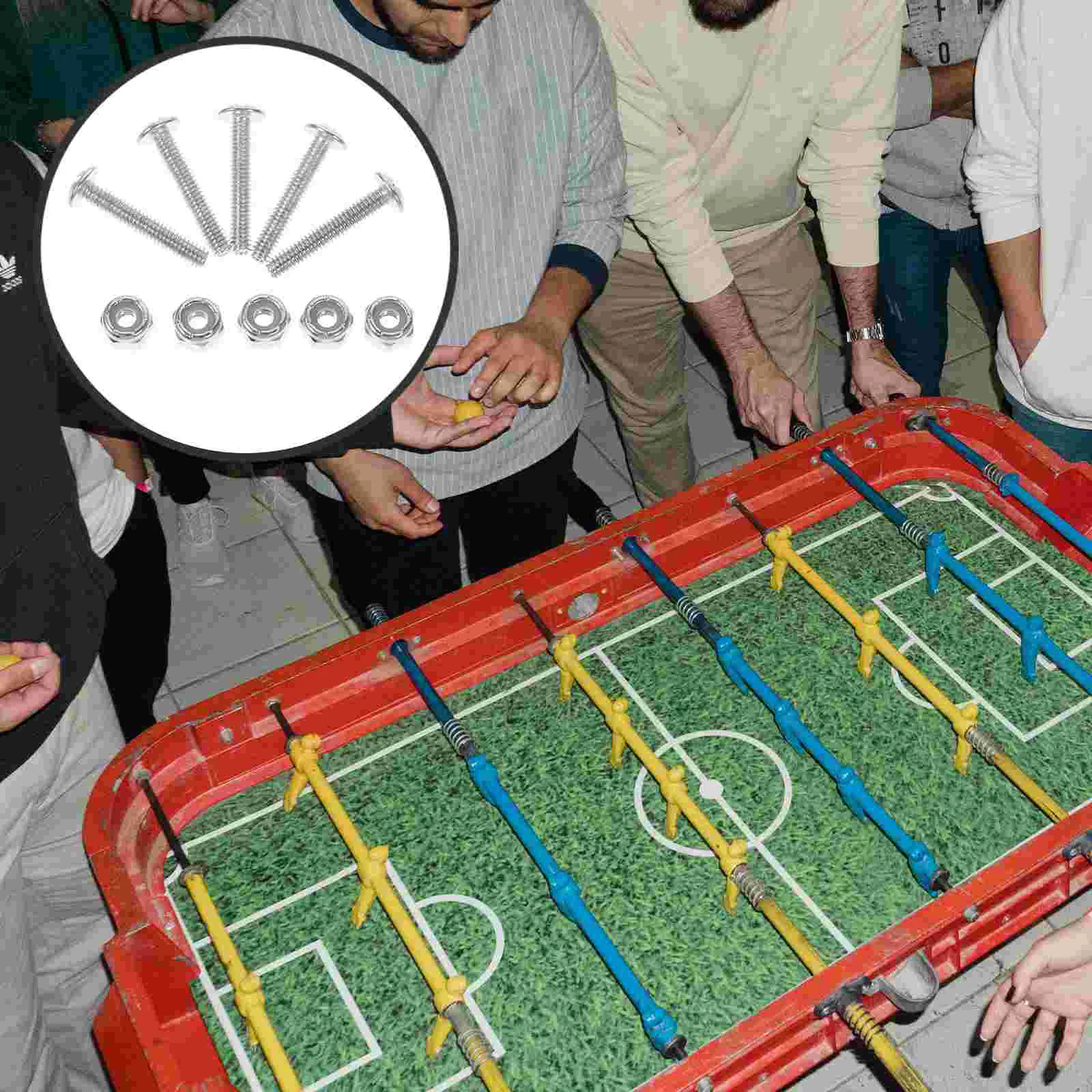 12 Pcs Table Football Screws Foosball Accessories Metal Fastener Fixing for Bolts Replacement Parts Game