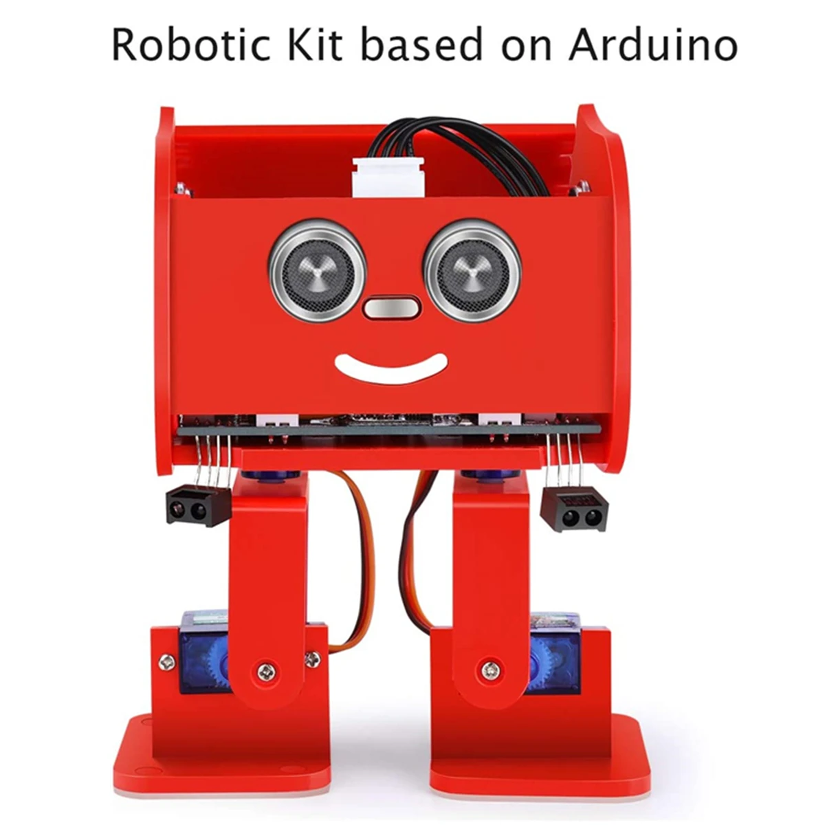 ELEGOO Penguin Bot Biped Robot Kit Compatible with Arduino Project with Assembling Tutorial, STEM Toys for Kids and Adults,RED