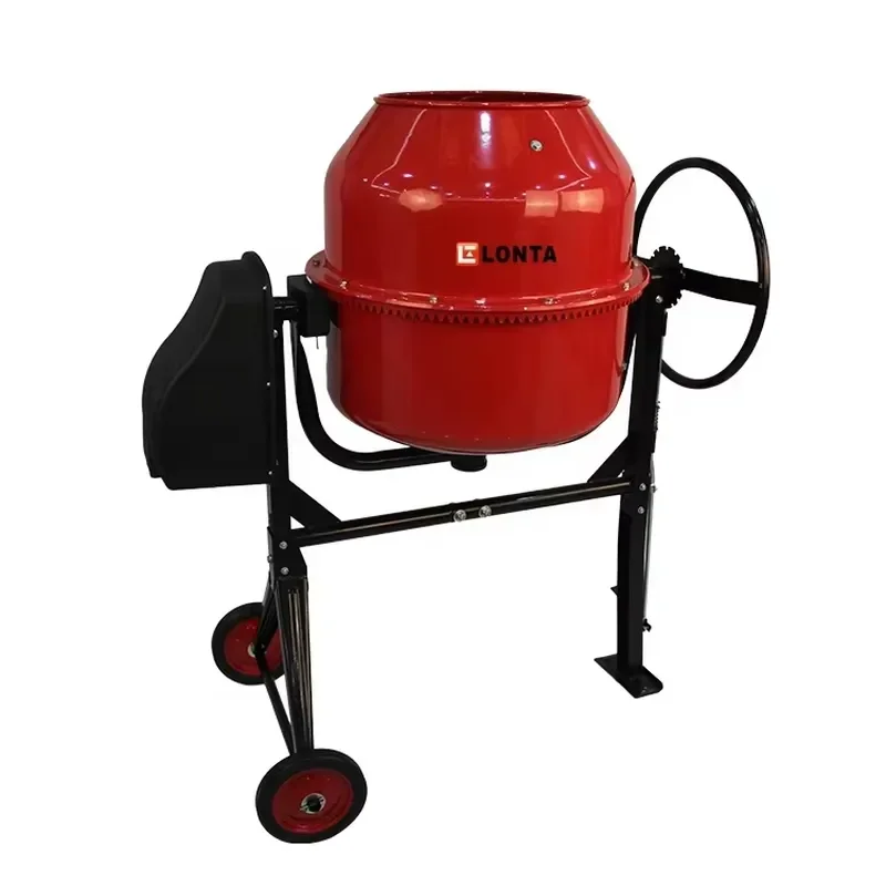 LONTA CM180 180L Cement Mixer Small Mini Portable Home Use 110V 220V Electric Motor Cement Mixer Machine Concrete Mixer