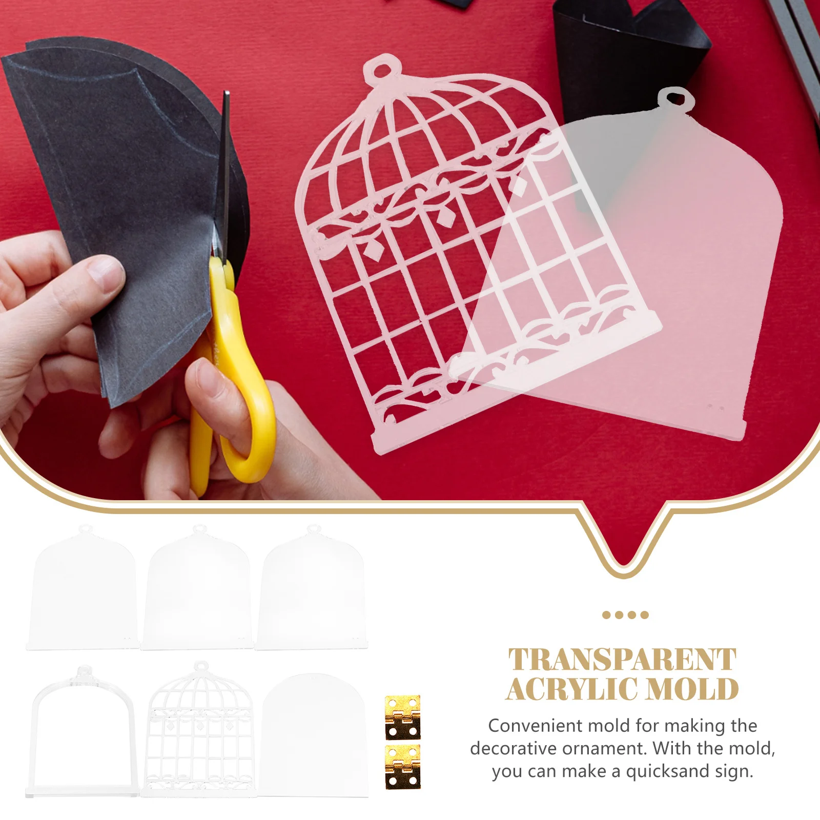 แม่พิมพ์ทรายไหล ลายไพ่นกกระจอก สำหรับทำของตกแต่งบนโต๊ะ งานศิลปะทรายเคลื่อนไหว ชุดอุปกรณ์งานฝีมือ DIY