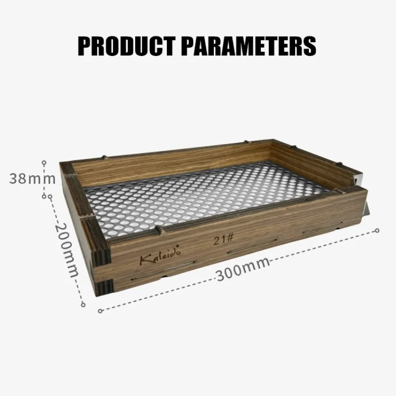 Stainless steel portable coffee bean sieve set with a variety of mesh sizes for grading, sorting, and roasting sorting