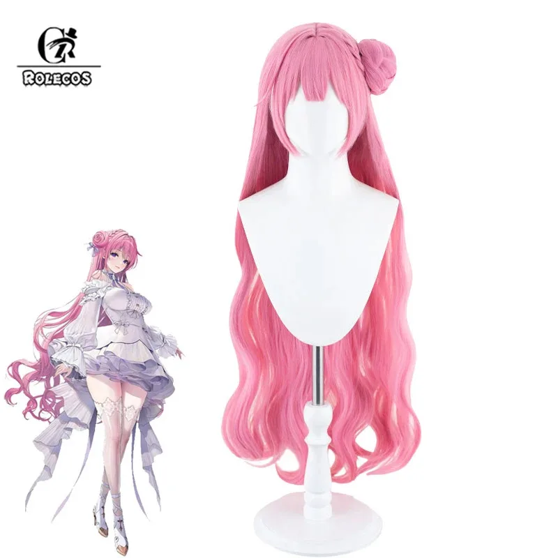 

ROLECOS Nikke The Goddess Of Victory Dorothy Cosplay Wigs 100cm Long Straight Curly Pink Party Wig Heat Resistant Synthetic Hair