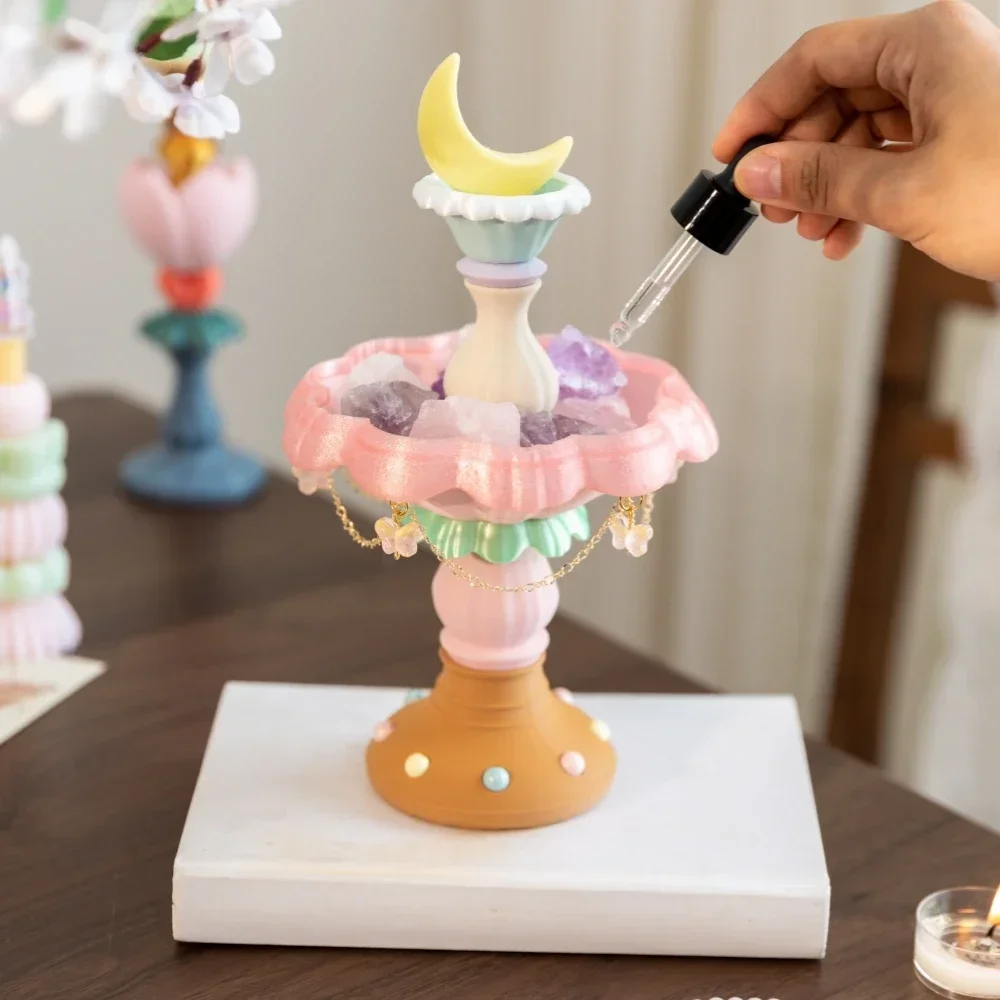 Moon Fountain Wishing Passive Aroma Diffuser Stone Essential Oil Diffuser Aromatherapy for Room Yoga Studios Bathroom Gifts