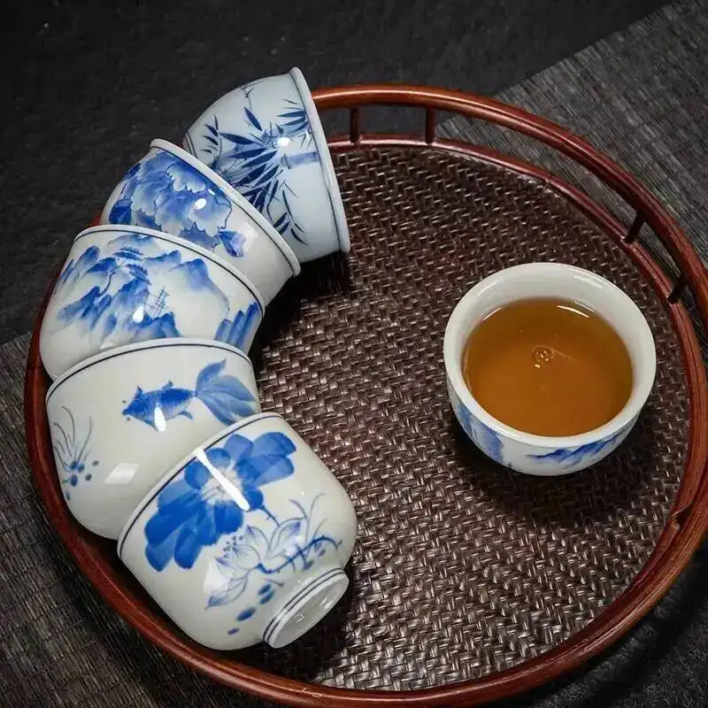 Shadow Green Tea Cup Arhat Cup Kung Fu Tea Cup Ceramic Master Cup Tea Cup