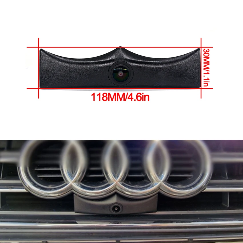 HD CCD Car Front View Parking Night Vision Positive Waterproof Logo Camera For Audi A4 A4L B9 8W Avant Quattro 2016~2020
