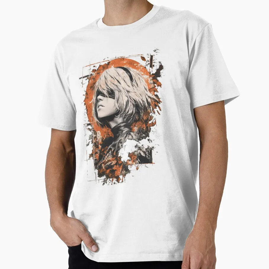 

Art - NieR Automata Anime Video game Gift t shirt for man JRPG Graphic Tee Y2K Clothes 100% cotton printed All size Tops S-6XL