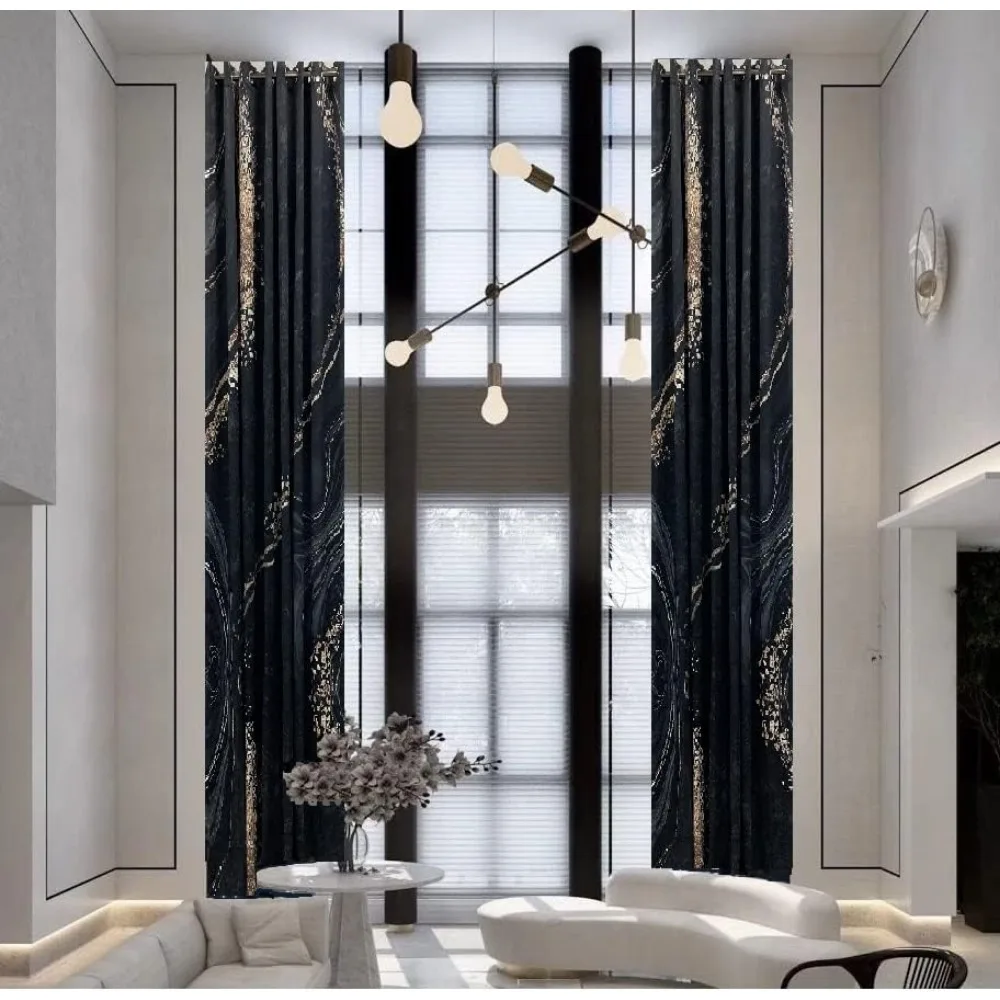 ผ้าม่านตกแต่งหน้าต่างลายสวนหรูหรา: ผ้าโพลีเอสเตอร์เนื้อผ้าไหมเทียมอย่างดี พร้อมลายปักดอกแมกโนเลีย - โทนสีวานิลลา สวยสง่า