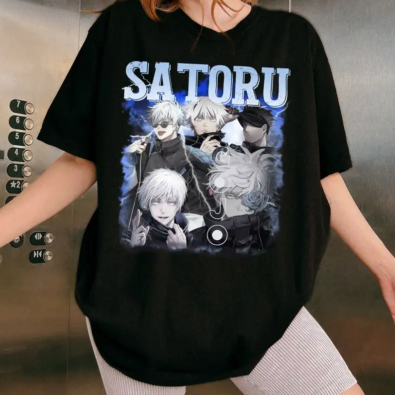 RETRO Satoru Gojo Tshirt Vintage, Satoru Gojo Shirt