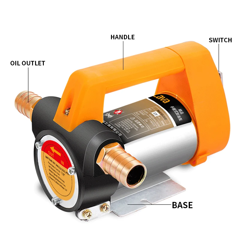 Imagem -05 - Bomba de Óleo Elétrica 12v 24v Bomba de Autoescorvamento Bomba de Óleo Diesel Petroleiro Bomba de Óleo Elétrica Portátil Bomba de Óleo 780w