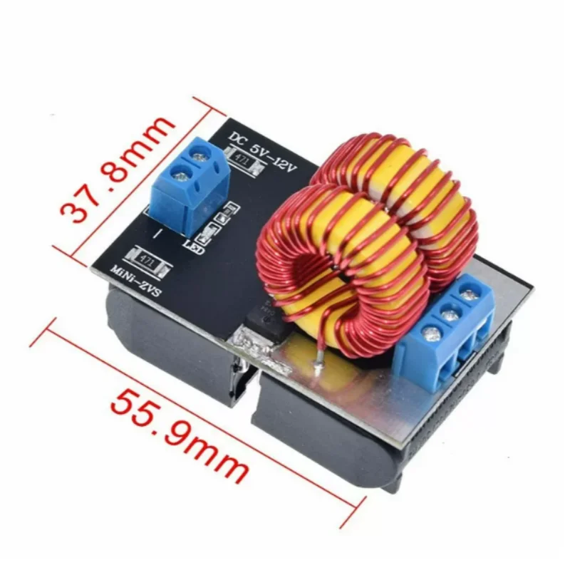Tapless ZVS High Frequency Induction Heating Machine, Induction Heater for Metal Quenching Smelting Medium Frequency Furnace DIY