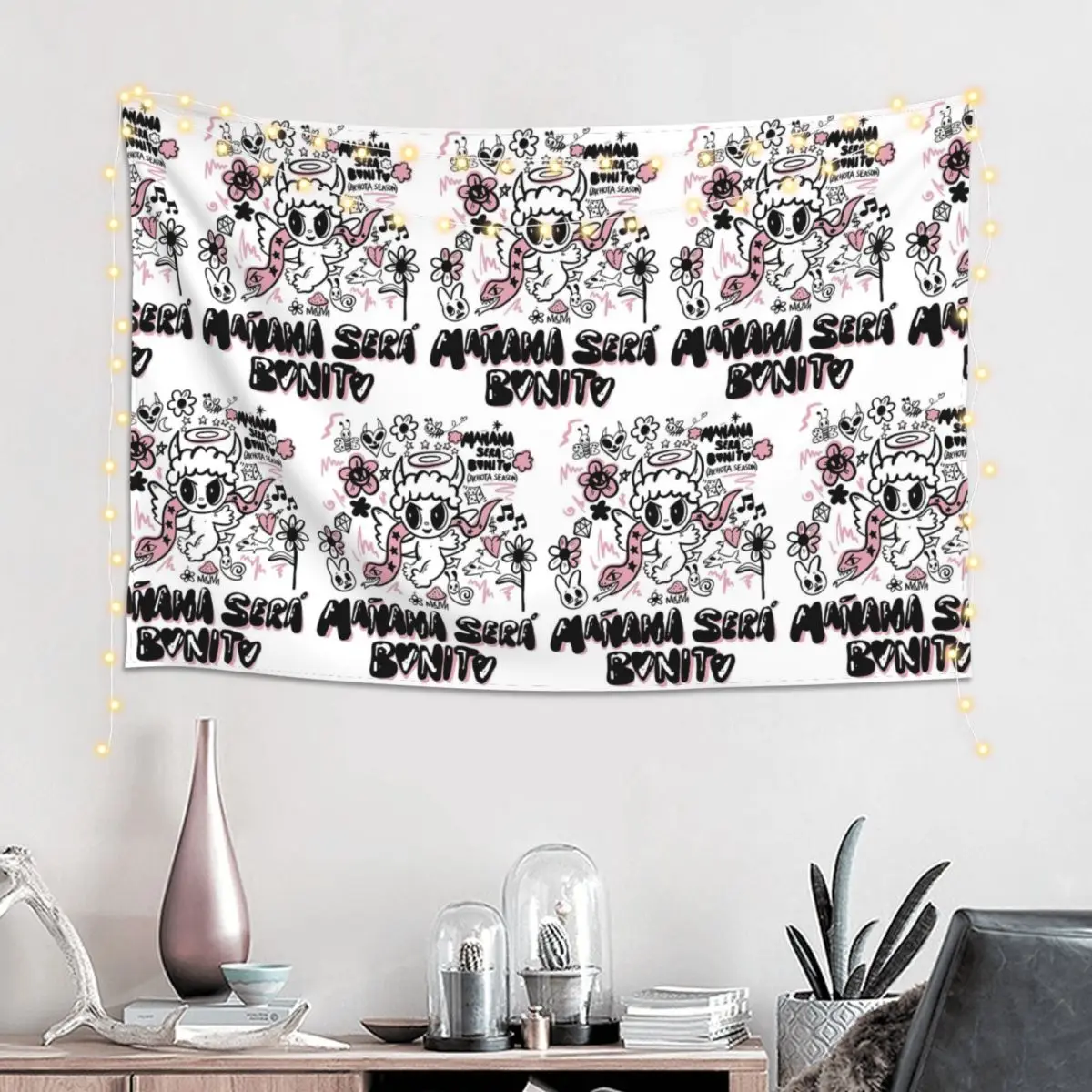 Reggae Ainger Bichota Season Karol G Tapestry Art Wall Hanging Aesthetic Home Decor Tapestries for Living Room Bedroom Dorm Room