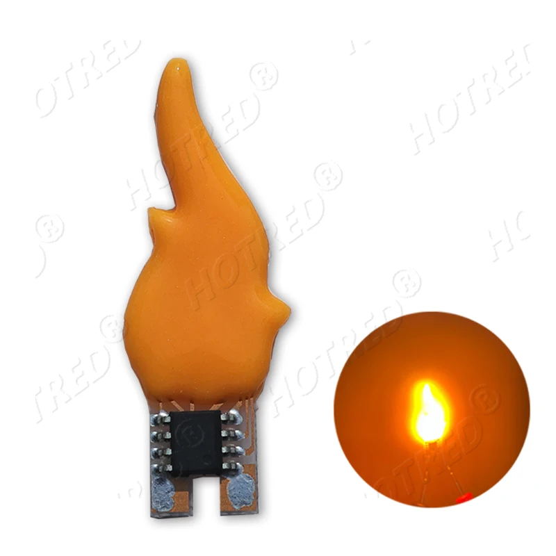 DC3-5V Led Cob Flash Candles Edison Flame LED Filament Diode Birthday Party Decoration Light Bulb Accessories Candle Light DIY