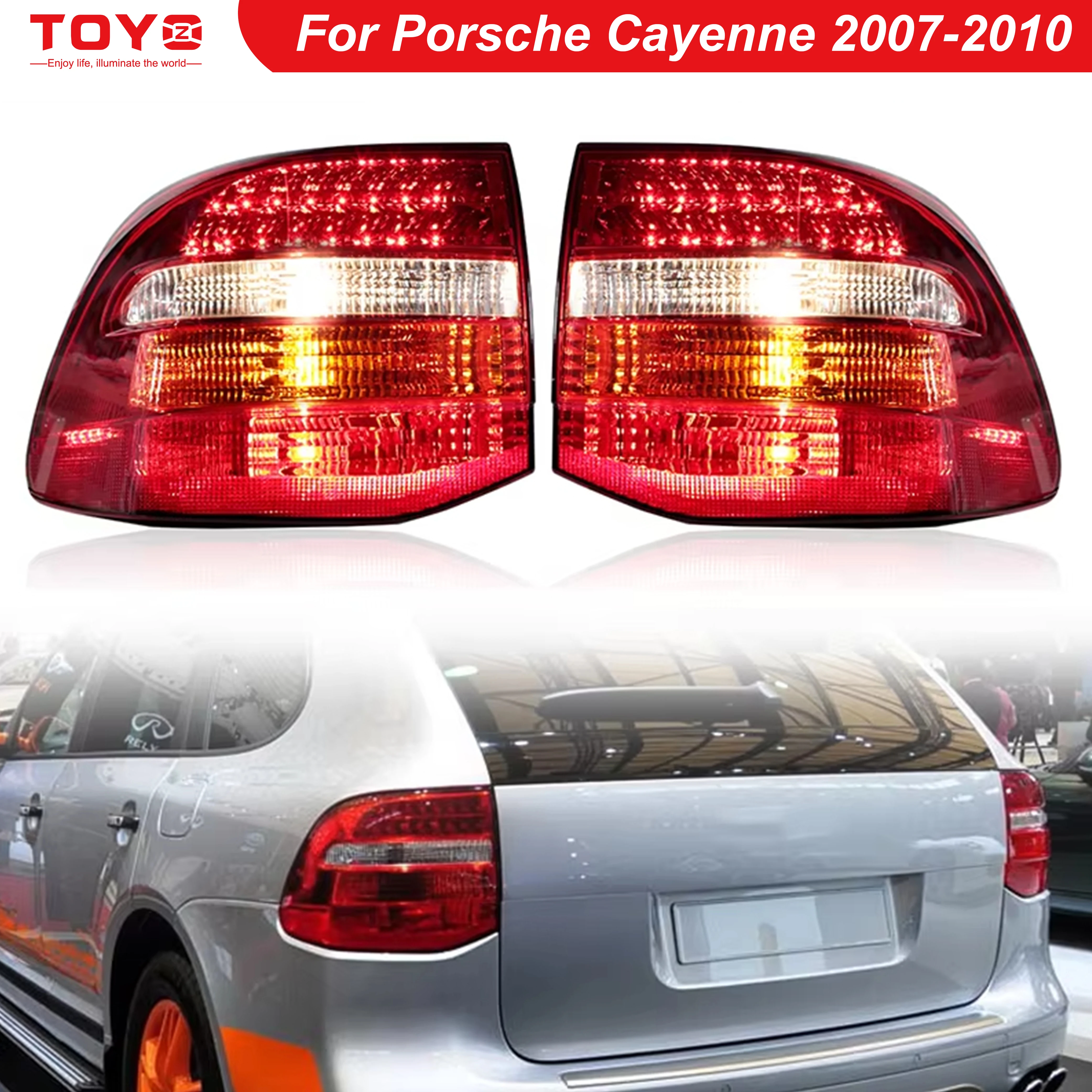 

95563148801 95563148800 95563148802 Car Rear Light taillight Rear Lamp For Porsche Cayenne 2007 2008 2009 2010