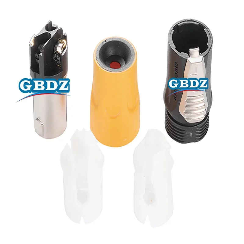 AL4FCX Vierkern-Stecker aus reinem Kupfer mit vergoldetem Ohmkopf, professionelle Leistung, Audio-Lautsprecherkabelstecker