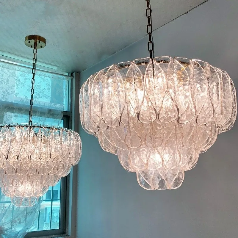 Postmodern Living Room Bedroom Dining Room Light Luxury Crystal Glass Tube Model Room Nordic Lighting Fixtures Pendant Ligh