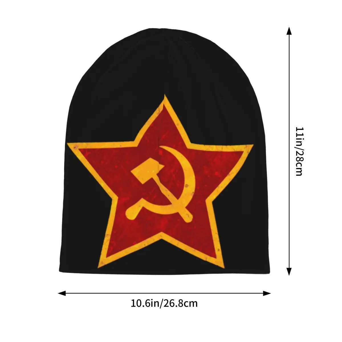 CCCP Star-Soviet-Union USSR Warm Knitted Cap Fashion Bonnet Hat Autumn Winter Outdoor Beanies Hats for Men Women Adult