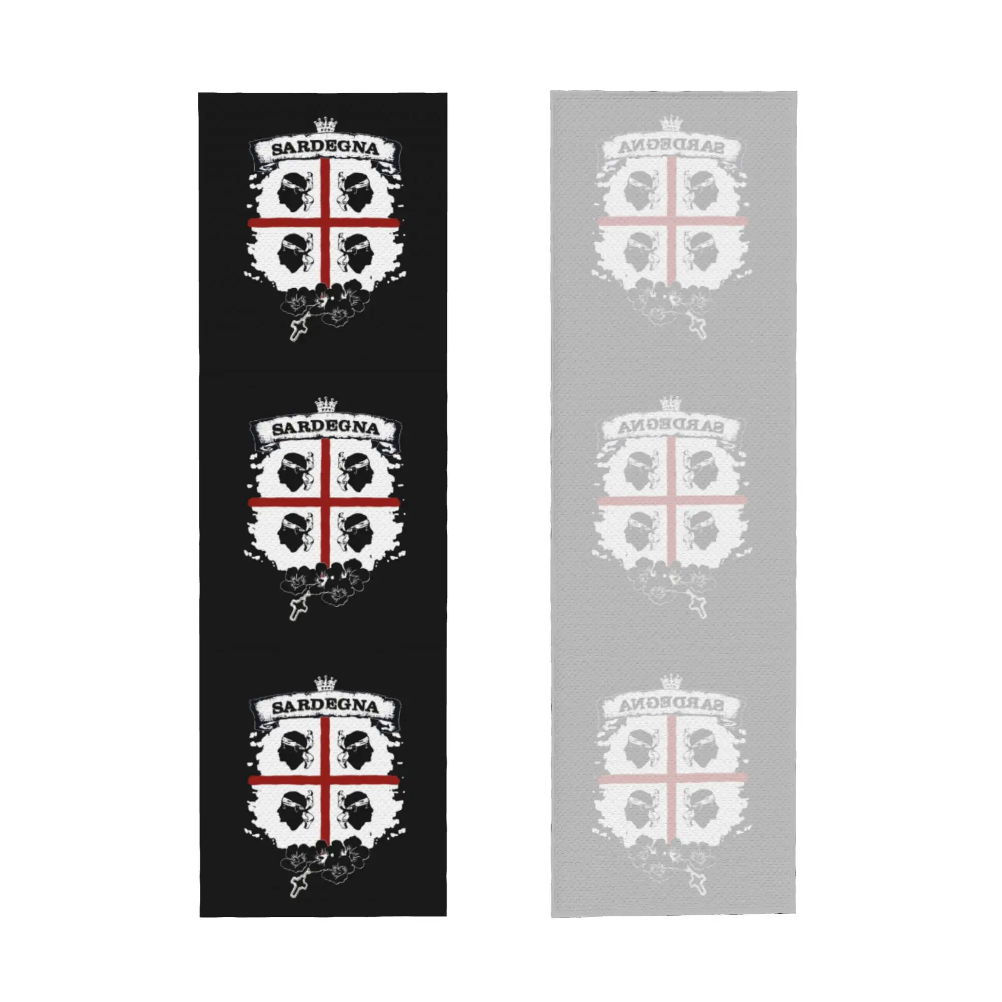 Sardinia Flag Four Moors Cold Exercise Towel Quick Dry Face Towel Italy Sardegna Coat of Arms Shower Towels