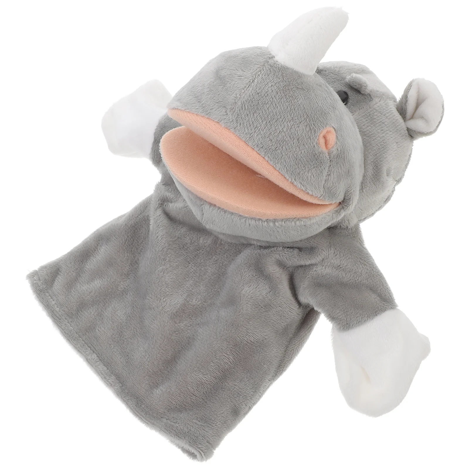 

Animal Rhino Hand Puppet Child Kids Toys for Story Telling Cotton Puppets Cartoon Animals