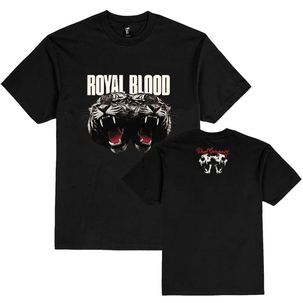 DEAD COMPANY ROYAL BLOOD T-shirt Summer Short Sleeve Cotton Unisex Streetwear Design Tiger Graphic Print Merch Men Women Tshirts