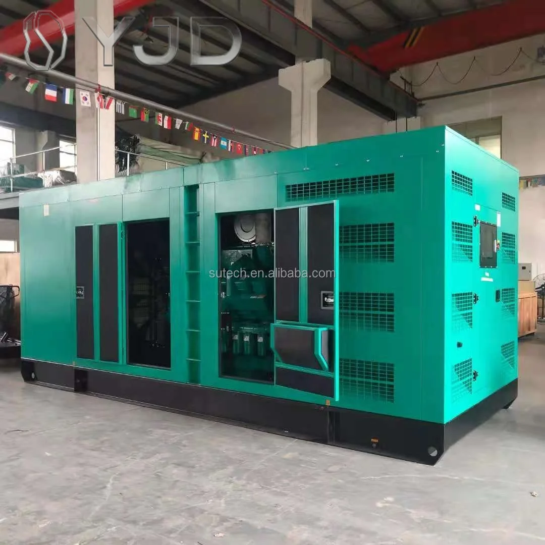 1100kva Electric diesel Generator with Engine KTA38-G5 Stamford Alternator 1000kva Genset