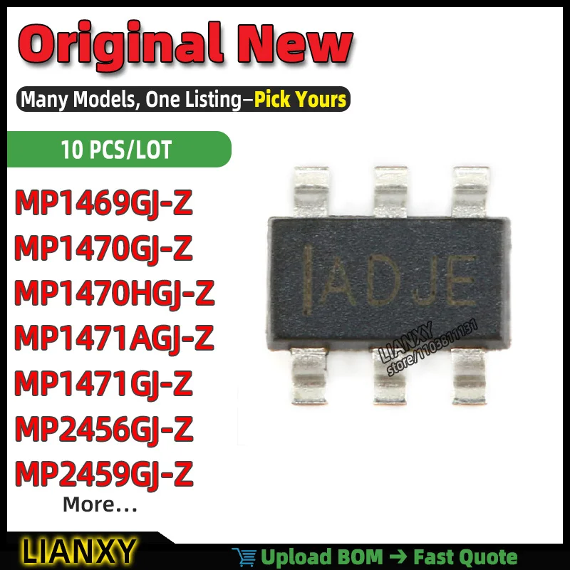 MP2459GJ-Z MP1471AGJ-Z MP2456GJ-Z MP1470GJ-Z MP1471GJ-Z MP1469GJ-Z MP1470HGJ-Z SOT-23-6 BUCK CONVERTER New Original