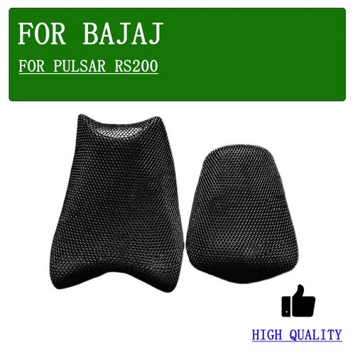 Imagen 1 del producto Accesorios de motocicleta, funda para asiento de malla para Bajaj Pulsar RS200 RS 200, funda de asiento transpirable con aislamiento térmico