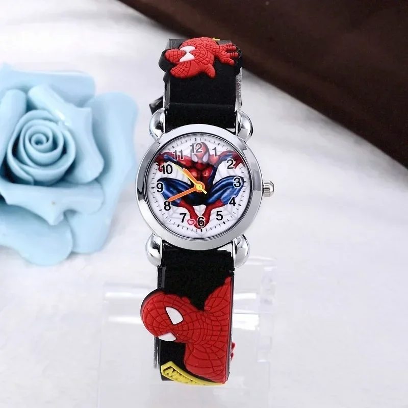 Montres Spider Man 3D pour enfants, montre à quartz pour enfants, horloge pour garçons et filles, cadeau pour étudiants, vente en gros