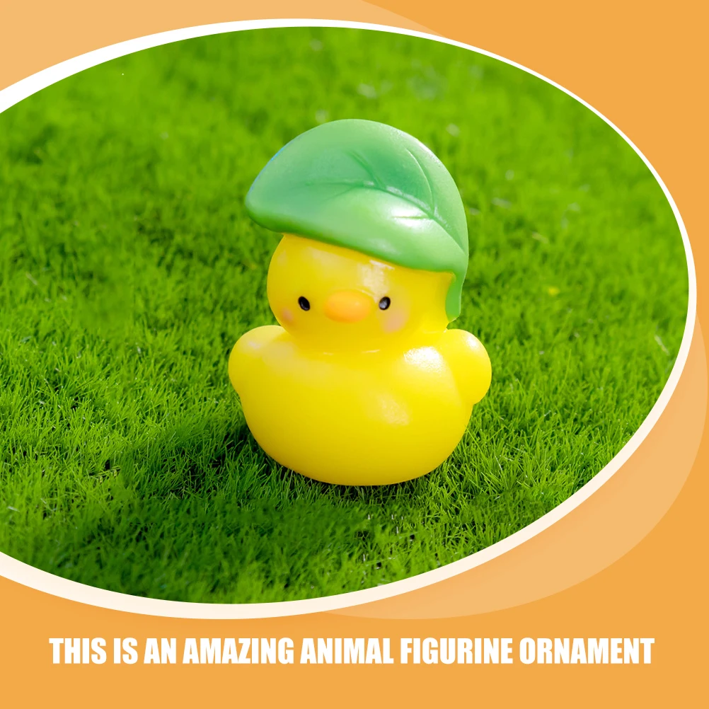 

7 Pcs Mushroom Frog Decoration Mini Resin Animals Cute Sculpture Cartoon Statues Luxury