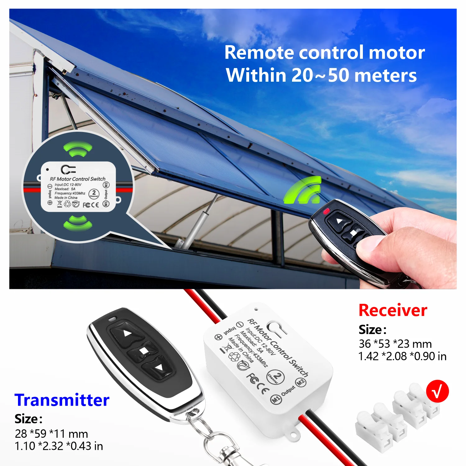 RF433mhz العالمي اللاسلكي للتحكم عن بعد DC12V 24 فولت استقبال التحكم الذكي الكهربائية التحكم في الوصول سيارة مصباح دائرة المحرك