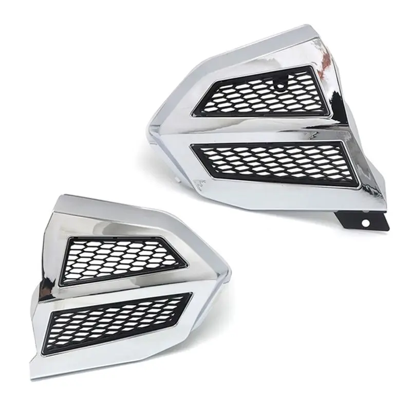 B09A Motorcycle Engine Transmission Covers for Honda Goldwing GL1800 F6B 2018-2021 Fairing Radiator Grille Cover(Silver)