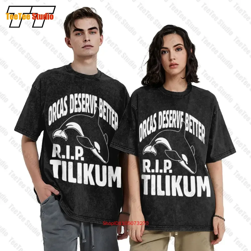 Tilikum Orca Tilly Killer Whale Rip Tilikum Orcas Vintage Oversized T-Shirt C0IR