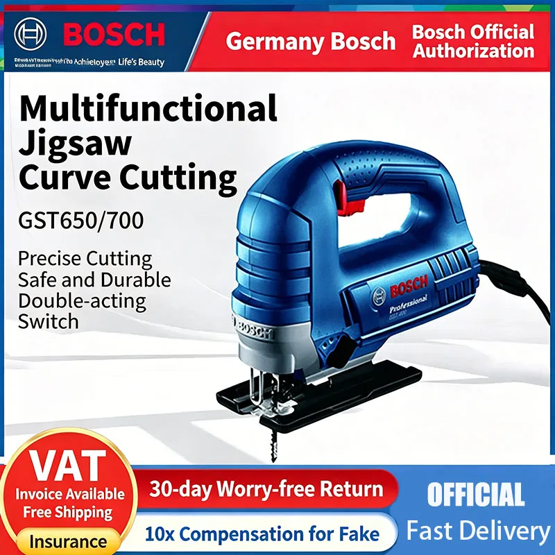Bosch GST700 Multifunctional Jigsaw Electric Saw Woodworking Jigsaw Metal Scroll Hand Saw Bosch Power Cutting tools GST700