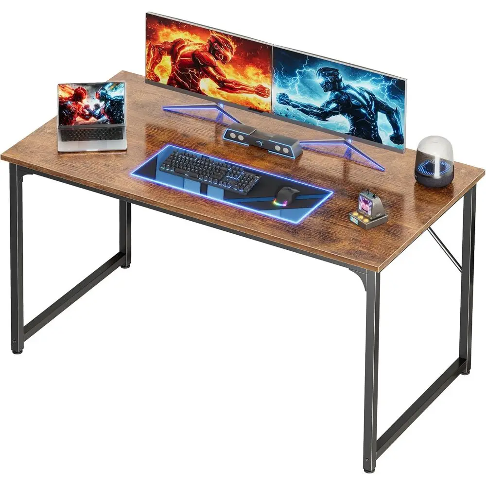 

47 X 24 Inch Computer Desk with Deeper Desktop, Gaming Oice Writing Work Desk or Home Oice, Study, Bedroom, Work rom Home, Metal