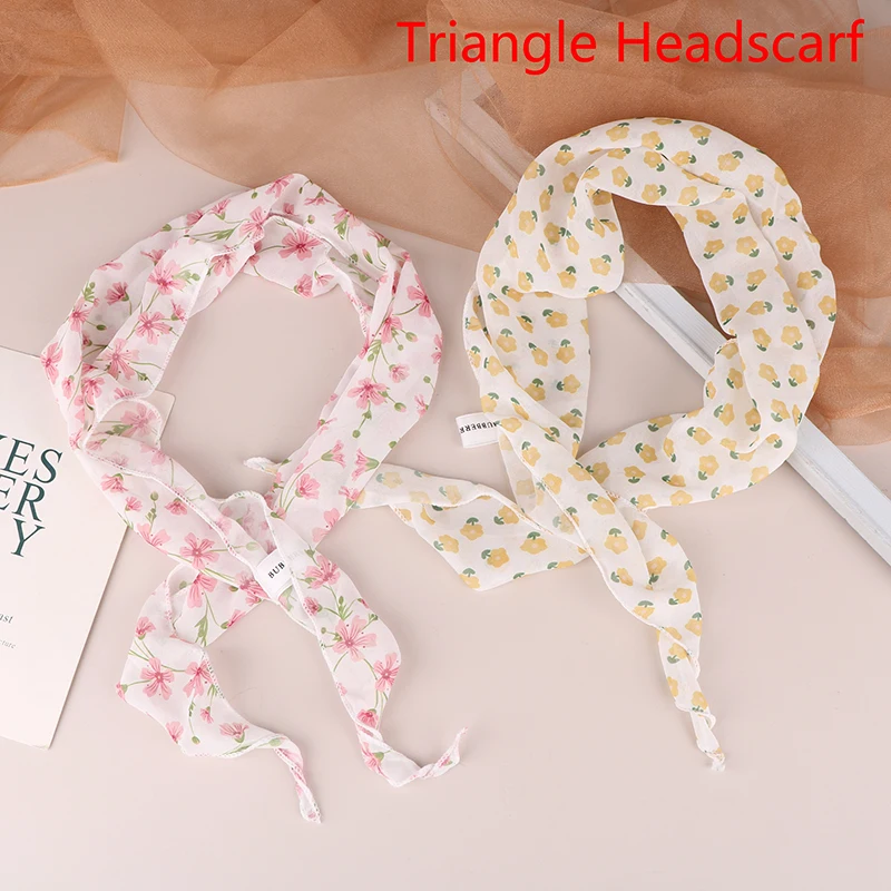 SummerTriangle Headscarf Woman Headwear Scarf Headband Hair Accessories Sweet Turban Cap Girl Court Bonnet