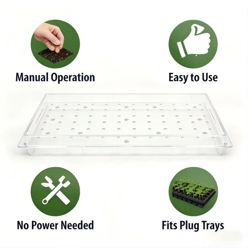 

Manual Seed Planting Tool for Plug Trays and Seedlings