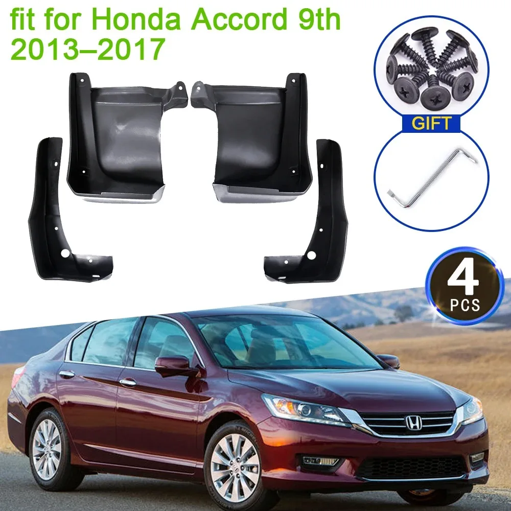 

Mud Flaps For Honda Accord 9th 9 Gen 2013 2014 2015 2016 2017 Mudguards Splash Guards Front Rear Wheels Fender Flare Accessories