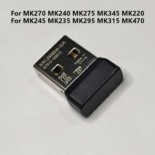 Imagen 2 del producto Adaptador receptor USB para ratón Logitech MK270 MK240 MK275 MK345 MK220 MK245 MK235 MK295 MK315 MK470, teclado inalámbrico, 1 ud.