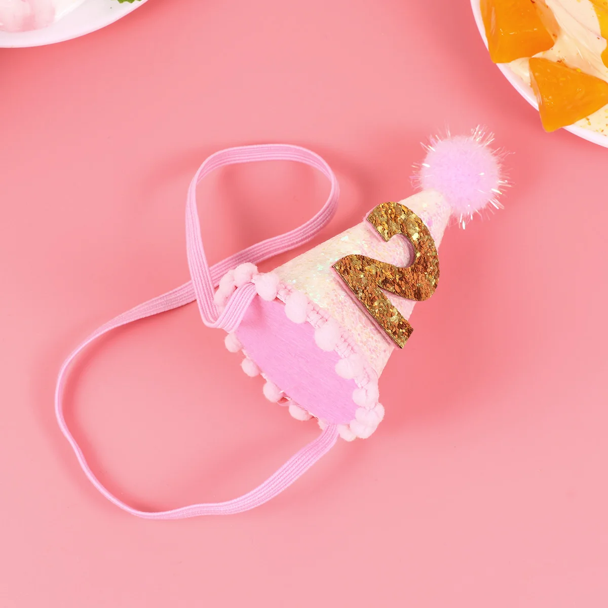 

Baby Birthday Glitter Birthday Hat For Baby Hair Accessories Girls Headgear Glitter Photo Props Festive Stylish