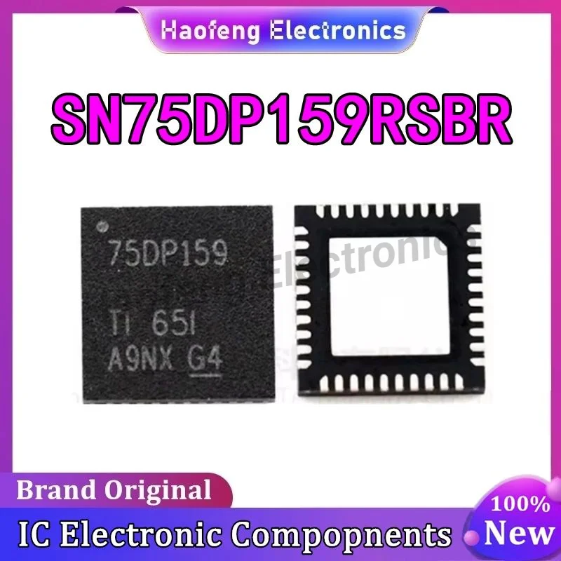 5PCS SN75DP159RSBR Screen Printed 75DP159 QFN48 Deserializer Chip in stock